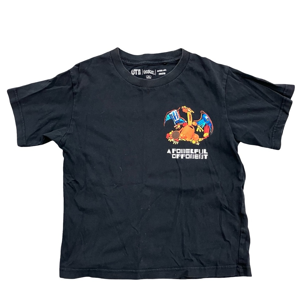 Uniqlo UT x Pokémon x Magma Charizard T-shirt Youth 5/6 120cm Kids Black 2022